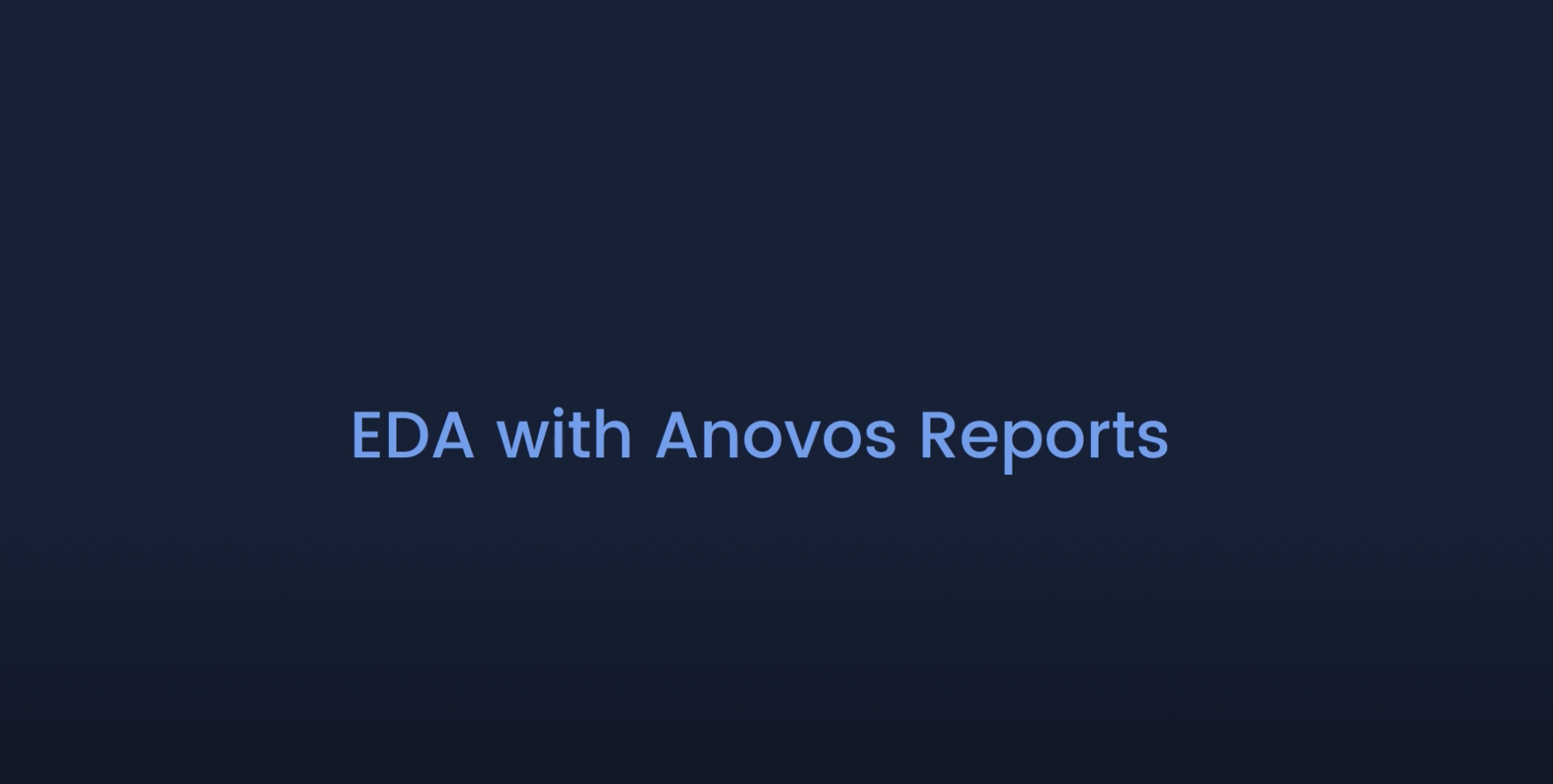 EDA with Anovos Reports